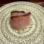 銀座 炎 田むら - 甘鯛の焼き霜造り