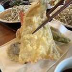 そば処まるた - 【2025.11.24(月)】天ざるそばの白身魚天ぷら