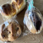 マイパン - かぼちゃ餡とクリームチーズブレッド@430