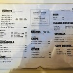 QUE PASA - メニュー　ブリトー以外にも色々あります！