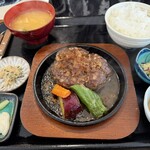 みずがき食事処 - 鹿ハンバーグ定食