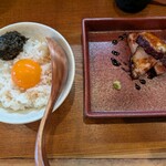 Ramen FeeL - 名古屋コーチンのTKGwith海苔の佃煮とチャーシューセット