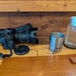 Ramen FeeL - カメラは夕景を撮るため。三脚持参しましたが空が焼けませんでした。