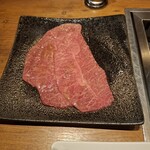 焼肉うしごろ - 栃木県産の上ミスジの、残り3枚です。