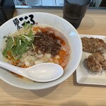 麺屋こころ - 濃厚担々麺と唐揚げ