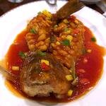 楼蘭 - ぶつ切り魚の甘酢あんかけ　2019.10.11