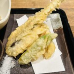 ハタハタ屋敷 - ハタハタとししとう､かぼちゃ天ぷらψ(｀∇´)ψ