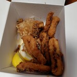 がってん寿司 - 唐揚げとイカの唐揚げ