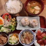 食堂 ユの木 - しうまい＋鮮魚の漬け定食