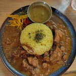 チヒイロスパイスカフェ - 鶏ごぼうカレー山椒風味