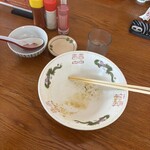 よし乃 - ライスも食べて全汁！笑