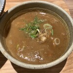 麺処ぐり虎 - 豚骨魚介つけ麺(968)つけ汁接写