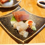 さかなとお酒 うぉんたな - お造り3点