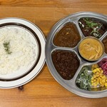 コスギカレー - 五種盛りカレー