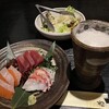 くいもの屋わん - 土・日・祝日限定のお刺身3点盛りサービス