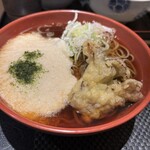 SOBA DINING 凜や - 舞茸天とろろそば（温・並盛） 780円