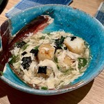 箸ずめ - 海老芋唐揚げ湯葉あんかけ