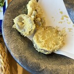 Soba no Mi enishi - 天ぷら食べ掛けでごめんなさい。ホントに美味しかった。