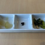 そばの実 enishi - 突き出しの味噌がまた絶品