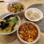 随園別館 - 休日点心セット1300円と休日バリューセット1100円を注文