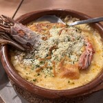 酒場ニホレモ - 赤エビとあん肝のグラタン