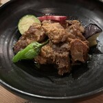 酒場ニホレモ - スペアリブのマーマレード煮