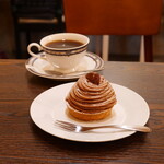 NAGICOFFEE - モンブラン（710円） セットドリンク NAGIブレンド（550円）