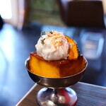 roku cafe - かぼちゃプリン（800円）