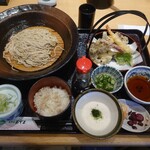 生そば あずま - 限定メニュー麦とろ御膳