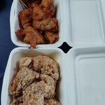 北海道樽前工房 直売店 - 上が塩、下は醤油