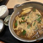 寿海 - 料理写真:味噌煮込みうどんＡセット1100円