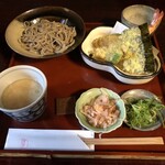 うるしや - 天ぷら・焼き鯖寿司・田舎風おろしセット