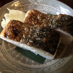うるしや - 天ぷら・焼き鯖寿司・田舎風おろしセットの焼き鯖寿司