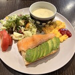cafe lily - アボトーストプレート 1500円