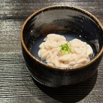 冨久屋 - 【温物】真鱈の白子　蛤の出汁