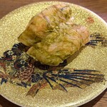 氷見 きときと寿し - 【本日の寿司③】甘エビ昆布〆