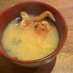 氷見 きときと寿し - 【本日のお椀】渡り蟹の味噌汁