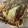お好み焼 もり - 肉玉そば\800+うどんハーフ\100(税別表記)