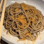 鮪と炭火焼き 俺の割烹 うお炭 - カラスミそば