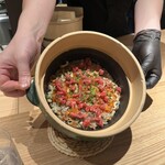 330525092 - 穴子と牛肉の土鍋御飯