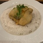 レストラン ル ドーム - メインの鹿児島産太刀魚のベニエ