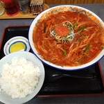 中華そば 正太郎 - 鬼平ラーメン（十丁目），ライス（漬物付き）