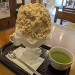 秀月堂 - マロンミルク　追いミルク小　税込1300円　秀月堂さんのラインナップの中ではちょっとお高め　でも、他では味わえない栗のまろやかなシロップがタップリです