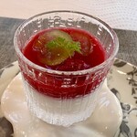 サンセリテ - ・大内山牛乳のブランマンジェ木苺