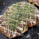 お好み焼き　文福 - 料理写真:豚玉完成