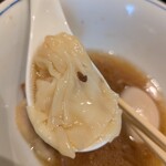 らぁ麺や 嶋 - 海老ワンタンはプリッとしていてGOOD。