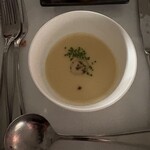 カサ・デ・アンジェラ 青山 - さつまいものポタージュ。味はやさしめ