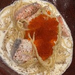 料理屋 Re Amore - サーモンといくらのクリームパスタ 1900えん