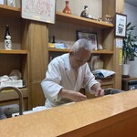 鞆の浦　魚処　鯛亭 - 厨房はお父さんがおひとりで