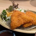米ノ肴 炭香 - アジフライは肉厚ホクホク！